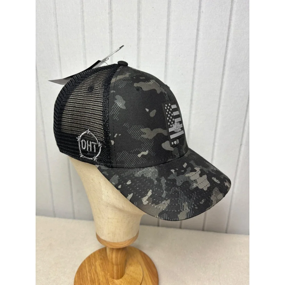 Top of‎ the World Black Ole Miss Rebels OHT Military Appreciation Midnight Hat